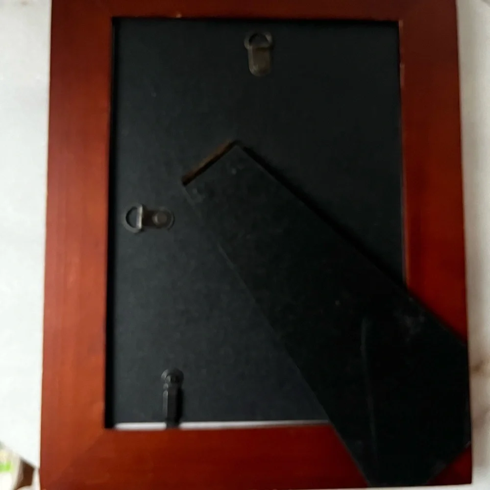 Vintage Wooden Frame brown for 5”x7” photo